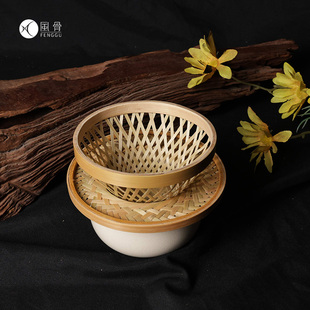 源头纯手工精编竹丝咖啡滤网手冲套装 环保慢生活Coffee Filter