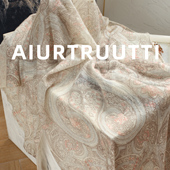 AiurtRuutti意式 老钱风极繁富贵古典 纯羊绒围巾外搭秋冬保暖披肩