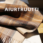 AiurtRuutti意式 英伦轻奢纯山羊绒 年轻围巾时髦格子男女情侣披肩