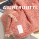 AiurtRuutti意式 情侣 男女同款 定纺羊绒圈圈纱线围巾 年轻摩登窄版