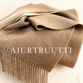 AiurtRuutti意式 殿堂鼎奢纯山羊绒 天花板双面水波纹围巾外搭披肩