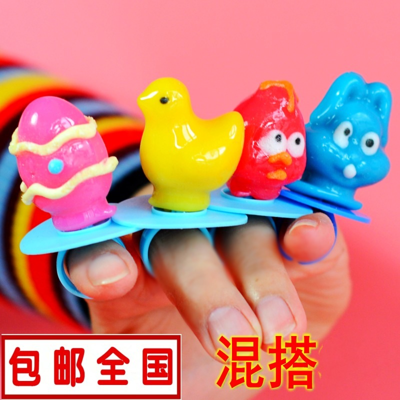 小动物戒指糖独立包装小鸡兔子