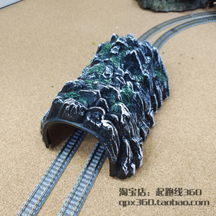 复线N比例山洞HO山体沙盘场景配件火车站 月台1/160模型tomix