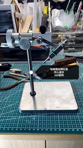 新款升级绑钩台 可旋转飞蝇绑制钳工具套装飞蝇毛钩绑制钳绑钩台