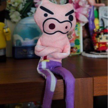 蜡笔小新老鼠干玩偶内置铁丝骨架肥嘟嘟左卫门抽象玩偶可凹造型