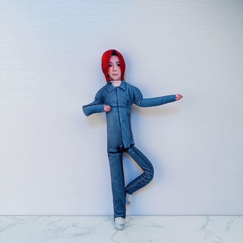 华晨宇抽象老鼠干内置铁丝骨架任意摆凹造型棉花娃娃四肢分离玩偶