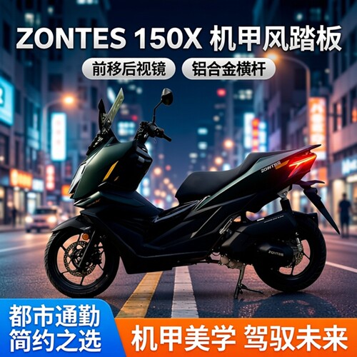 升仕150X机甲风挡横杆后视镜前移