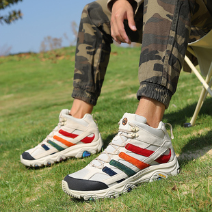 麦乐男女户外鞋高帮登山鞋防水防滑徒步透气越野爬山外贸转内销春