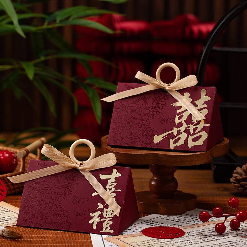 2025喜糖盒子新款结婚糖果礼盒空盒高级感婚礼订婚糖果包装盒纸盒