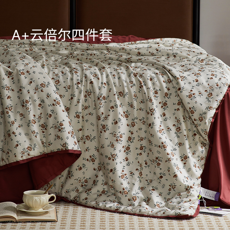 艾美家 法式床上四件套轻奢高级感床品2024新款天丝被罩床单被套