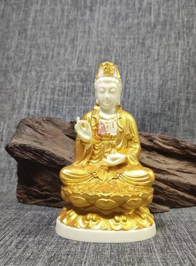 象牙果净瓶观音菩萨佛像摆件