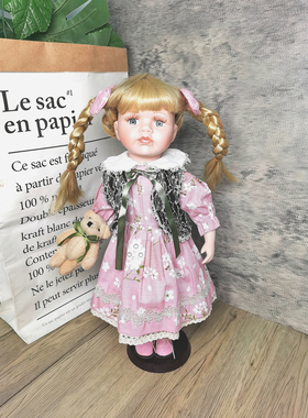 陶瓷娃娃摆件礼品欧式可爱原创