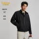 新款 2026夏季 卡宾通勤立领夹克男装 极简气质风外套 仿扎染暗纹