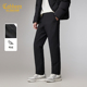 微提花肌理 新款 卡宾防风保暖羽绒裤 冬季 加绒直筒长裤 男装