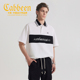 黑白撞色结合字母印花款 商场同款 polo领短袖 新款 T恤夏季 卡宾男装