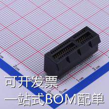 3113-110T 金手指连接器 PCI-E 1mm P数:36 镀金15u 黑色 现货