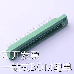 DB2CM-5.08-16P-GN 插拔式接线端子 板端/插座-闭口 1x16P 5.08mm