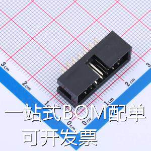 HC-JN254-2-07-Z IDC连接器(牛角/简牛)每排P数:7 2x7P排数:2 2
