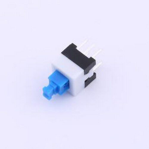 YTS70L250CU 按键开关 按键开关7.0*7.0 自锁插脚 2*3蓝头 250GF