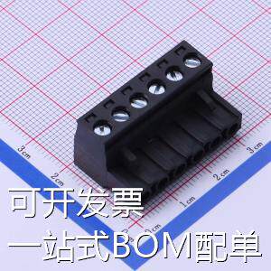 DB2EK-5.08-6P-BK-S 插拔式接线端子 插头 1x6P 5.08mm 排数:1 每