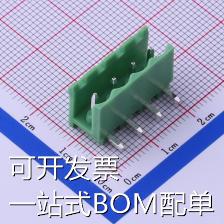 KF2EDGR-5.08-4P 插拔式接线端子 板端/插座-开口 5.08mm 排数:1