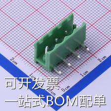 KF2EDGR-5.08-4P 插拔式接线端子 板端/插座-开口 5.08mm 排数:1