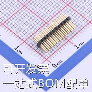 X1321WV-2x11J-C30D23 排针 1.27mm 2x11P 直插 方针 存储器 现货