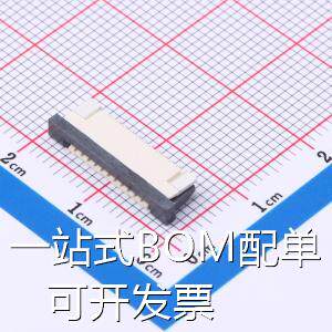 AFA07-S11FCA-00 FFC/FPC连接器 FPC 1.0MM 11P 拉抽式 H2.5mm 下
