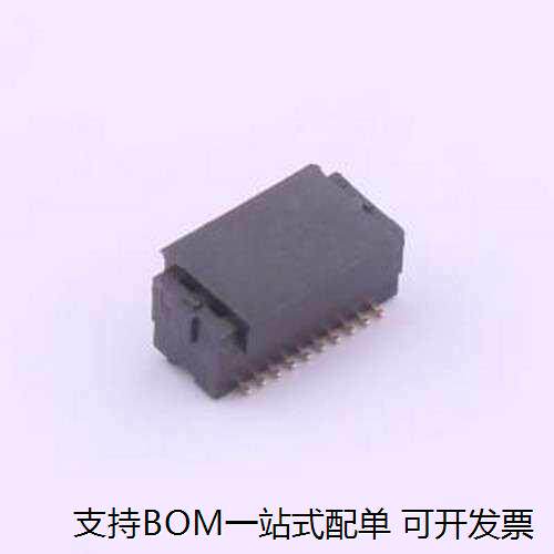 FBB08001-F20S1003K6MH40 板对板与背板连接器 间距0.8mm 立贴 20