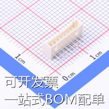 HC-1.25-8AW 线对板/线对线连接器 1.25mm 1x8P 弯插 现货