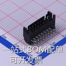 HX20016-18WA black 线对板/线对线连接器 2mm 2x9P 弯插 黑色 原