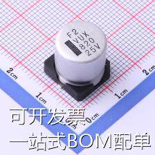 VUX821M1ETR-1313 贴片型铝电解电容 820uF ±20% 25V 现货