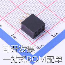DW254R-22-06-85 排母 2.54mm 2x3P 现货