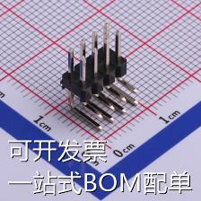 PZ254R-12-8P 排针 2.54mm 2x4P 弯插 方针 现货