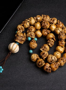 鹿角骷髅头民族风手链手串