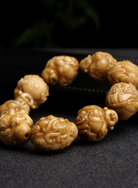 鹿角弥勒佛民族风手串手链