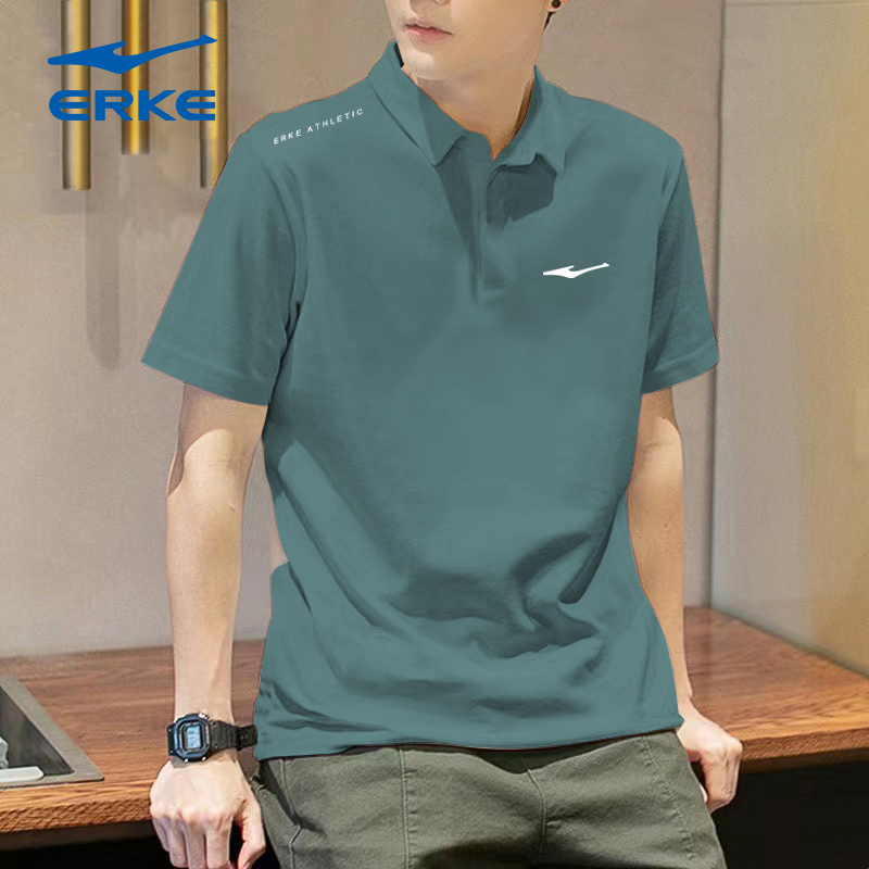 鸿星尔克短袖t恤男装运动上衣男