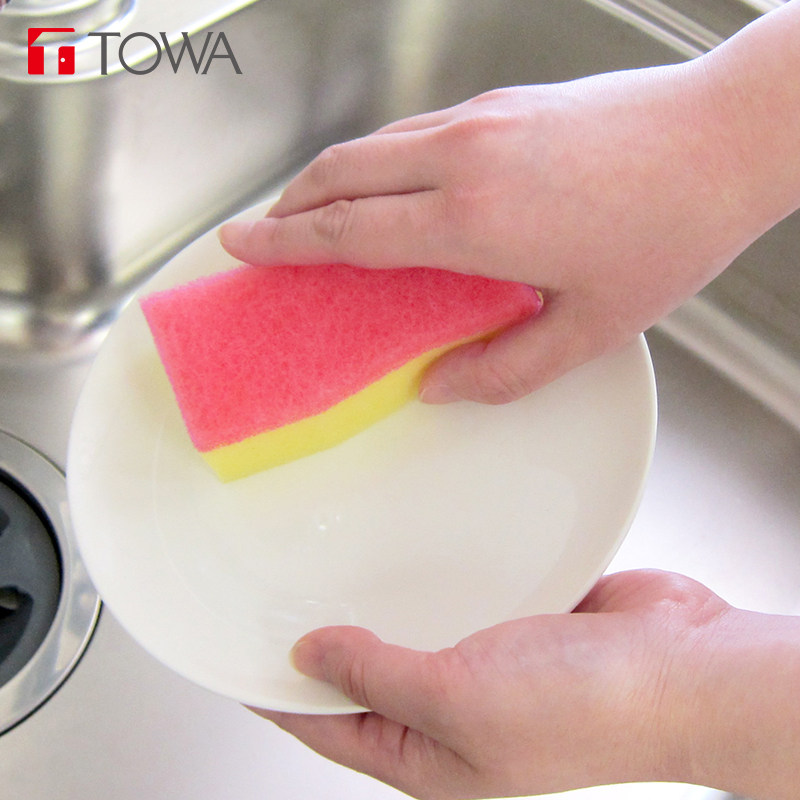 towa日本进口银离子清洁海绵擦刷碗海棉块百洁布海绵擦清洁擦