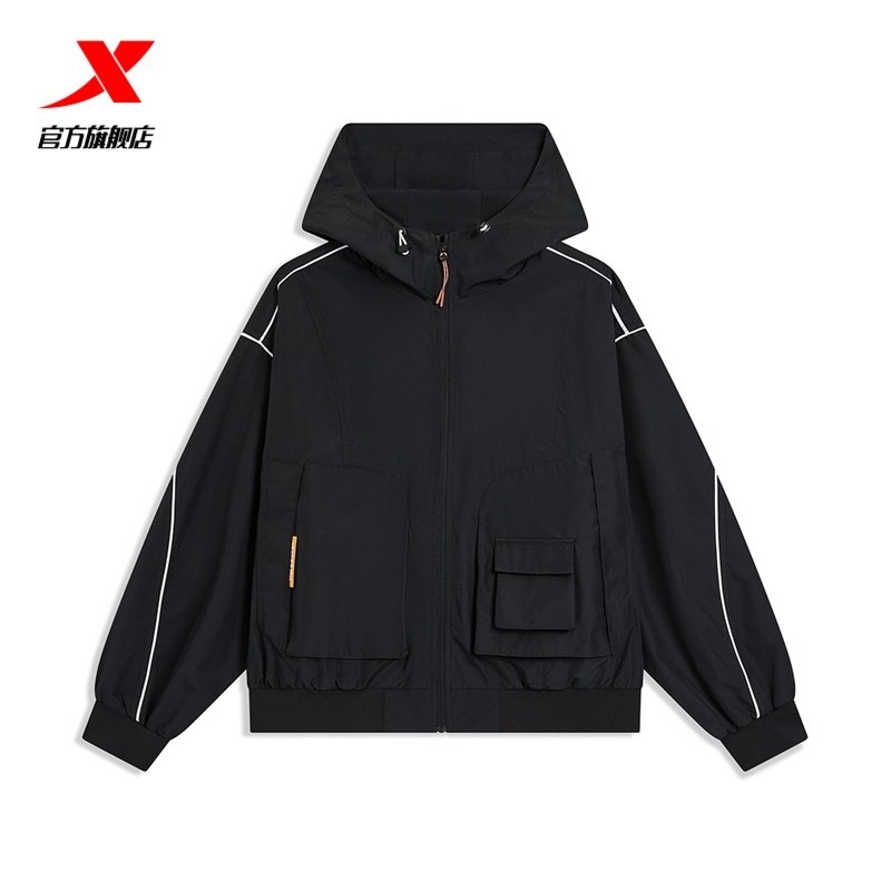 特步运动外套男士秋季新款双层风衣户外薄款开衫夹克976328150436,运动服/休闲服装,运动风衣,淘宝优惠券,粉丝福利购,淘宝优惠卷