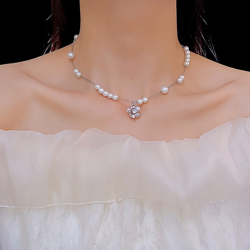 法式复古巴洛克气质锁骨链小众时