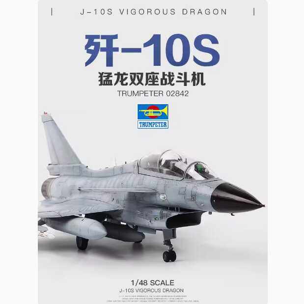 飞机模型小号手歼十S猛龙双座图片