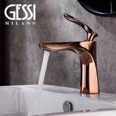 GESSI 全铜冷热水龙头台盆洗脸盆枪灰金色家用浴室 捷仕轻奢正品