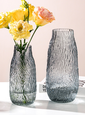 北欧风创意水培玻璃花瓶鲜花百合插花瓶网红餐桌摆件装饰轻奢简约