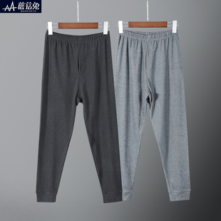 胖男童睡裤加肥加大衬裤中大童宽松加绒保暖裤青少年秋冬德绒秋裤