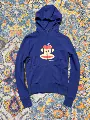 Fitted Waist Apple Monkey Deep Blue Hoodie