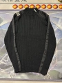 Black Zipper Patchwork Sweater