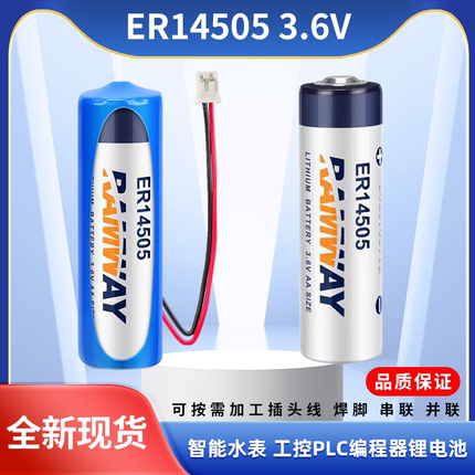 RAMWAY睿奕ER14505 3.6V锂电池智能水表专用5号AA工控伺服流量计