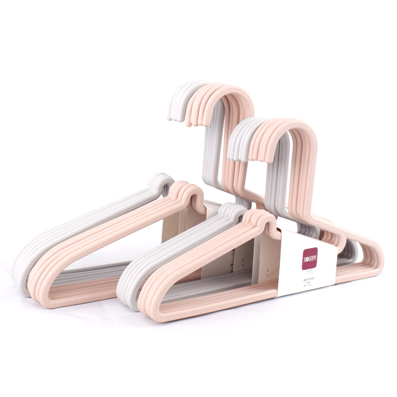 顺艺护领无痕塑料衣架干湿两用
