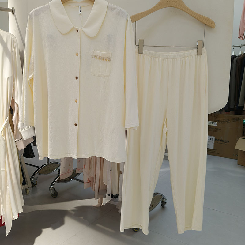 正品卡路曼睡衣女莫代尔棉开衫