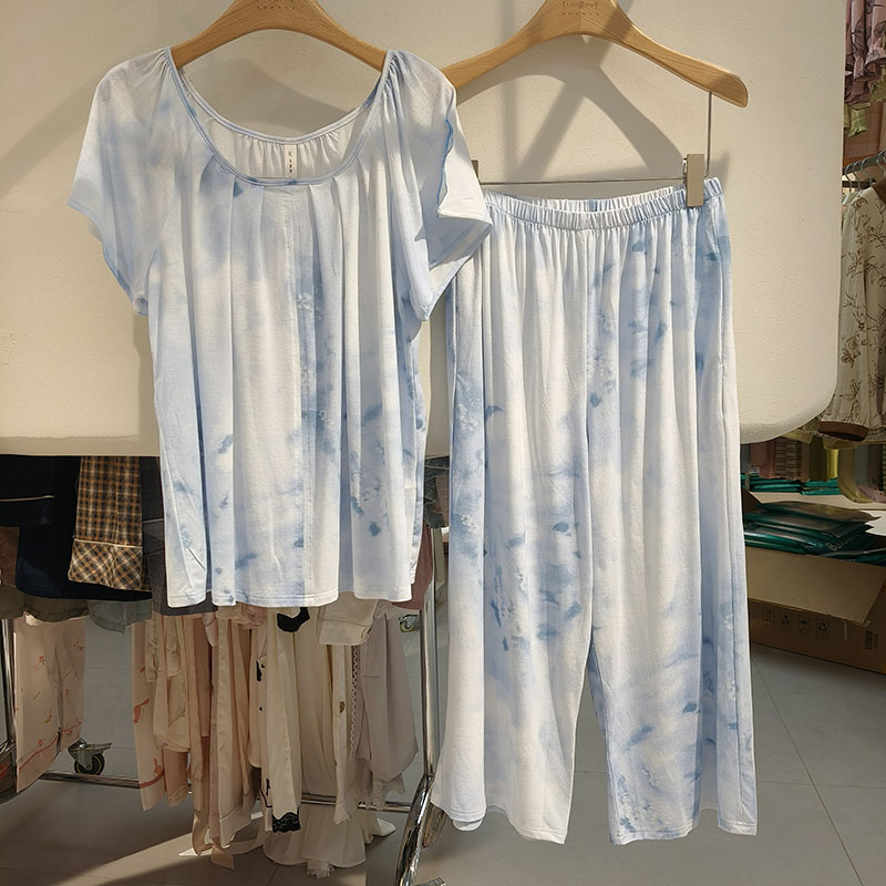 卡路曼睡衣女2025夏季薄款短袖